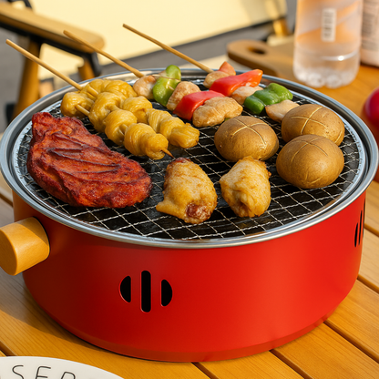 Grill Portable – Barbecue Charbon Compact et Multifonction