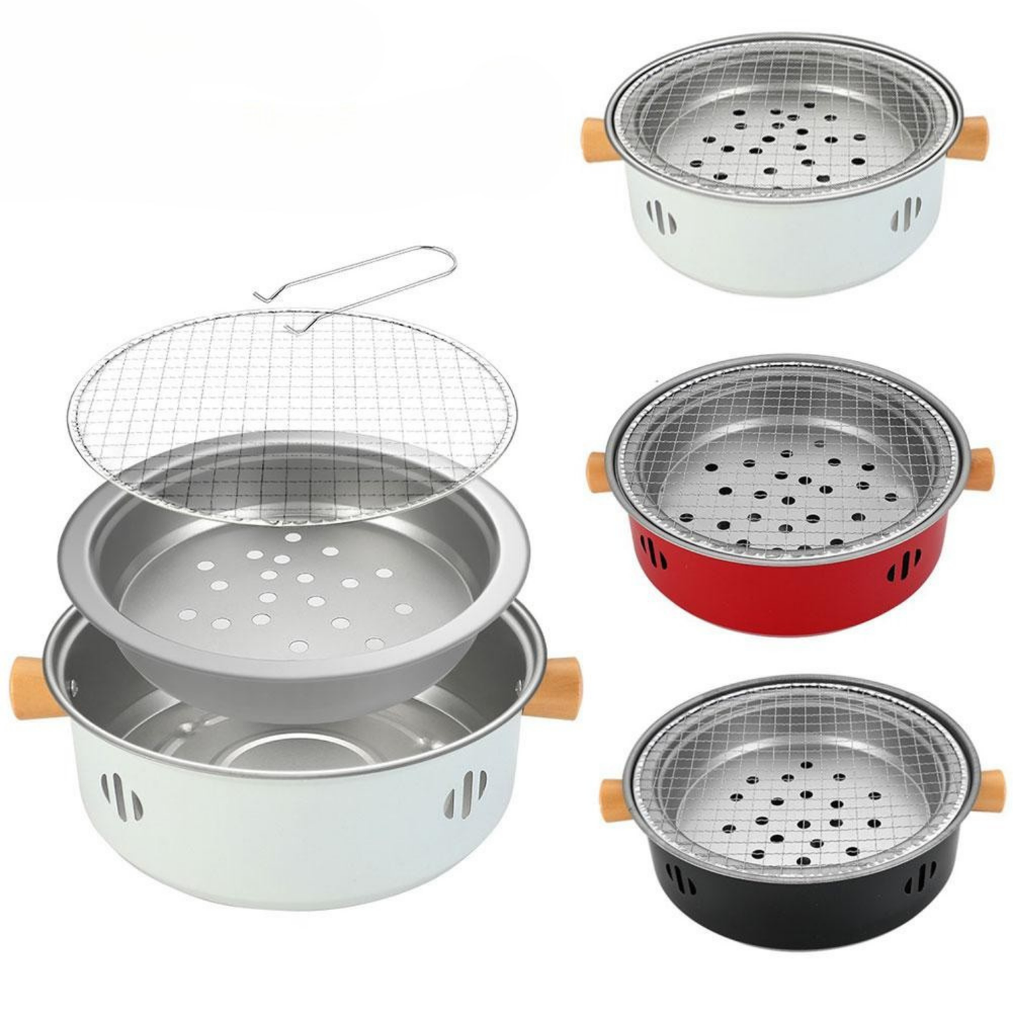 Grill Portable – Barbecue Charbon Compact et Multifonction